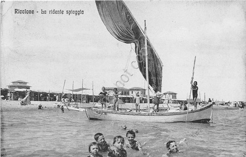 Cartolina riccione - riccione,