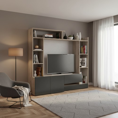 Parete attrezzata 180x40x165 - parete,
