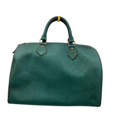 Borsa a mano Louis Vuitton Epi Speedy 30 verde borneo M43004 lucchetto 307 BC...