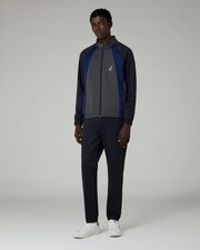 Tuta completa Australian uomo set felpa con cerniera e pantalone sport casual