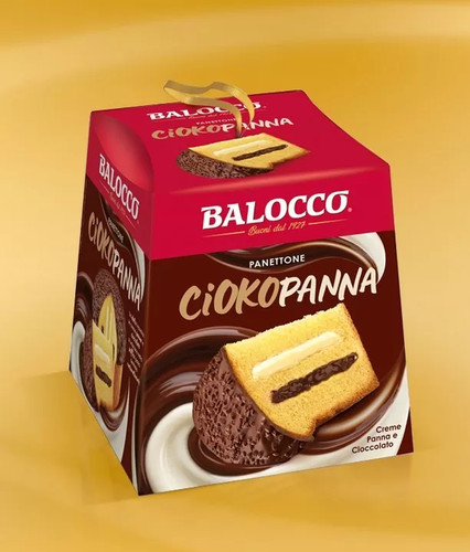 Panettone cioko panna 800gr - panettone,
