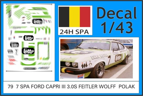 Decal 24h spa - 1/43,