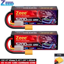 2x Zeee 14.8V 4S batteria Lipo