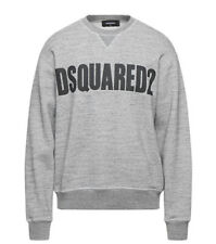 Felpa dsquared2 Taglia L Originale Grigio 100% Nuova