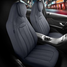 Coprisedili (pilota) adatti per Ford Fiesta in grigio con tasca posteriore