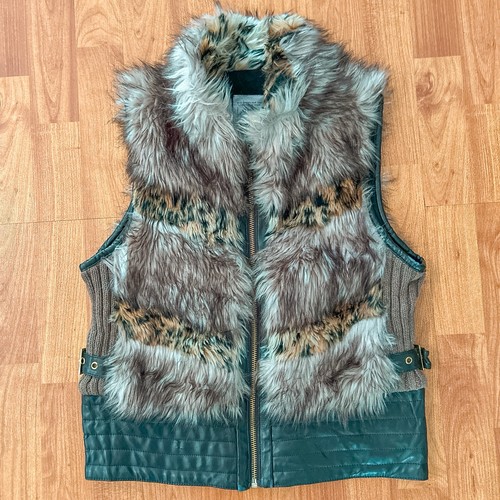 Gilet pelliccia sintetica y2k - pelliccia,