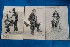 Lotto 10 cartoline satiriche