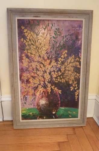Forsizia vaso quadro olio - in,