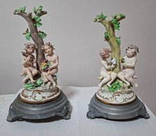 ANTICHE STATUINE COPPIA PUTTI