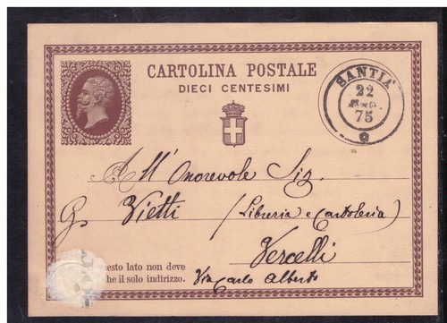Cartolina intero postale regno - intero,