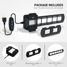 Striscia pellicola negativa 35 mm e supporto diapositive scanner set luci LED per copia pellicole