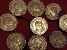 Lotto Regno D'Italia serie 2 lire n. 9 pezzi