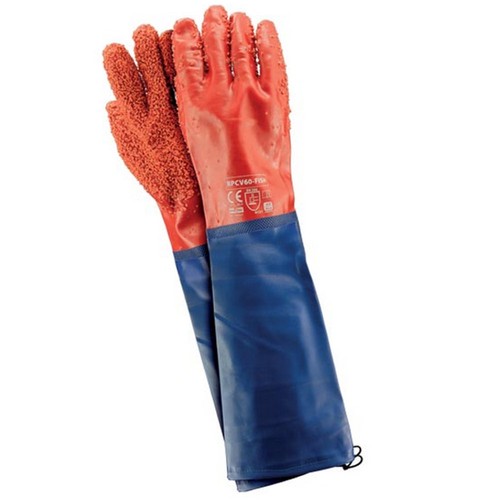 Guanti gomma riso cm con - in,