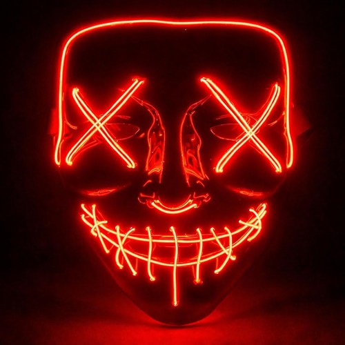 Maschera horror led - maschera,
