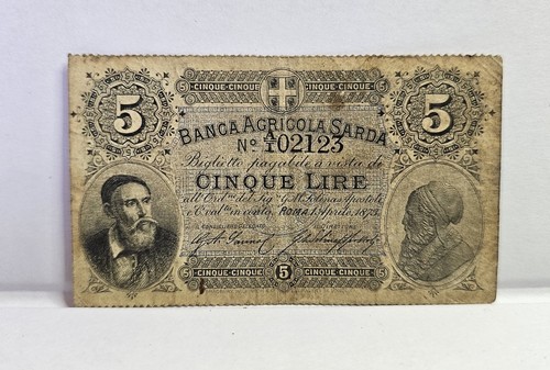 Banca agricola sarda lire - banca,