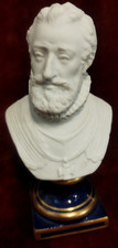 BUSTO REALE in BISCUIT S/BASE PORCELLANA - SEVRES / FRANCIA