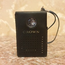 RADIO TRANSISTOR CROWN TR-665 VINTAGE 1965 RADIOLINA JAPAN RARA