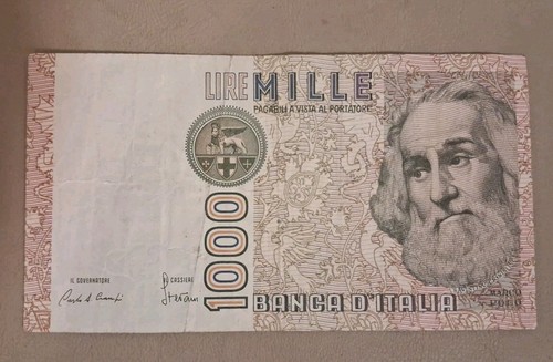 1982 italy 1000 - italy, note