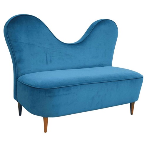 Italian turquoise velvet - turquoise,