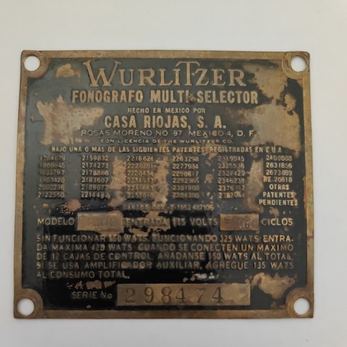 Wurlitzer 2100 casa riojas - wurlitzer,