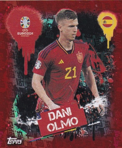 Topps uefa euro 2024 adesivo - euro,