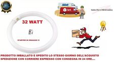 WIVA LAMPADA NEON TIPO CIRCOLINA 32W TRIFOSFORO FC T9 + STARTER IN OMAGGIO