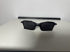 Occhiali da sole Oakley x quadrati montatura in metallo nero polarizzati