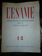 L' ESAME ARTISTICO LETTERARIO