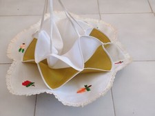 Centrotavola Centrino Ricamato Bianco Frutta Casa Ricamo Cotone Copricestino ITA