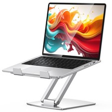 Supporto PC Portatile Scrivania, Pieghevole Supporto Laptop Alluminio Ventilato,