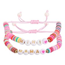 Set Braccialetto Perline Madre