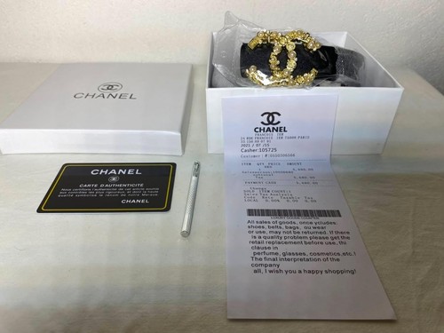 Cintura chanel donna nera - cintura,
