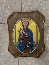 Icona Religiosa luminosa Madonna Incaldana (Mondragone)  Anni 60 Perfetta!