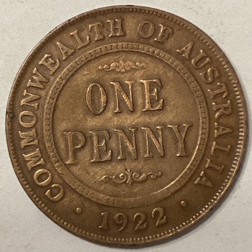 Australia penny 1922 bronzo - 1922,