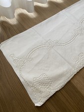 LENZUOLO RICAMATO CON PIZZO DI BURANO