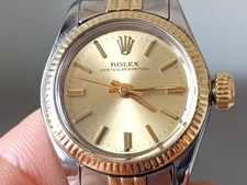 Rolex oyster perpetual lady  acciaio e oro  automatico 1970 ref. 6619
