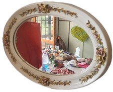 Antico Specchio Ovale In