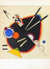 KANDINSKY - Lithographie signée planche derrière le miroir 1953 Mourlot