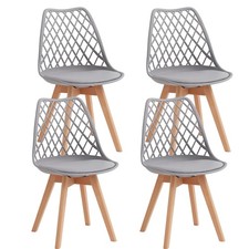 Set di 4 Sedie imbottite da