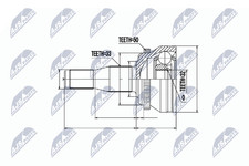 NTY Kit giunti albero motore