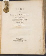 STROCCHI Dionigi. INNI DI