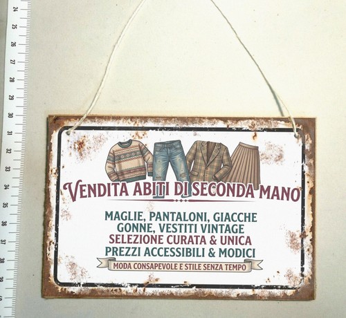 Targa abiti seconda mano