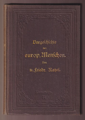 Ratzel vorgeschichte des - ratzel,