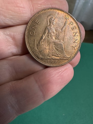 One penny 1967 inghilterra - one,