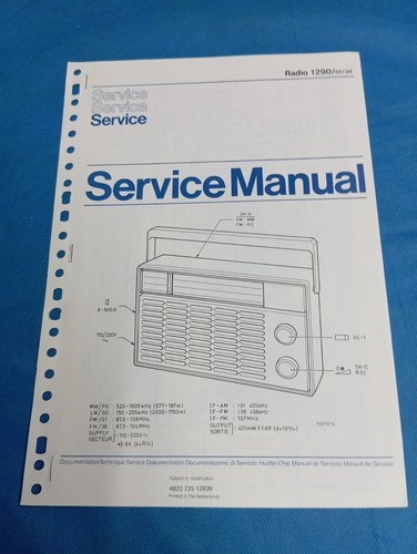Radio philips mod 1290 - philips,