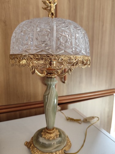 Lampada tavolo vintage onice - lampada,