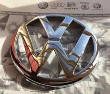 VW Golf MK4 R32 GTI TDI Cromo VW Griglia Badge Logo Inserto Originale Nuovo OEM VW Parte