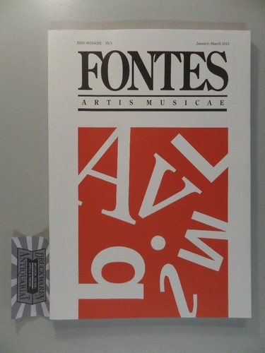 Fontes artis musicae volume - fontes, musicae.