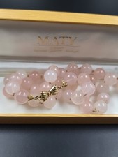 Collana quarzo rosa con - quarzo,