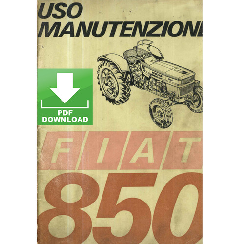 Trattore fiat 850 manuale uso - trattore,